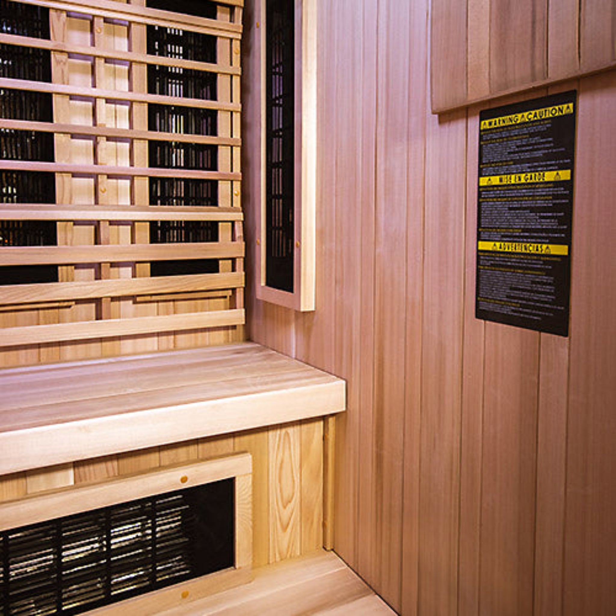 Finnmark FD-4 Trinity combination sauna interior bench seating
