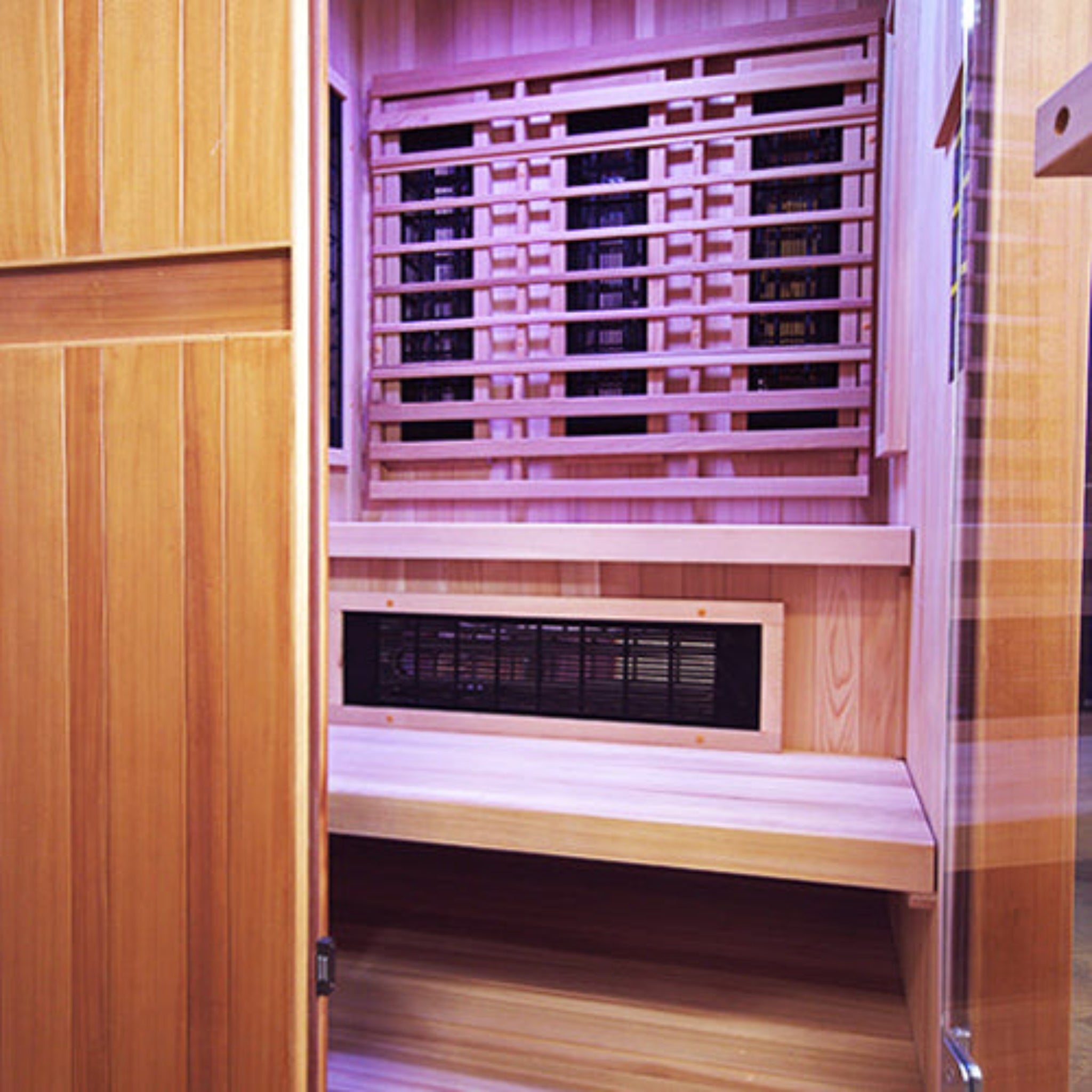 Finnmark FD-4 Trinity combination sauna side interior view