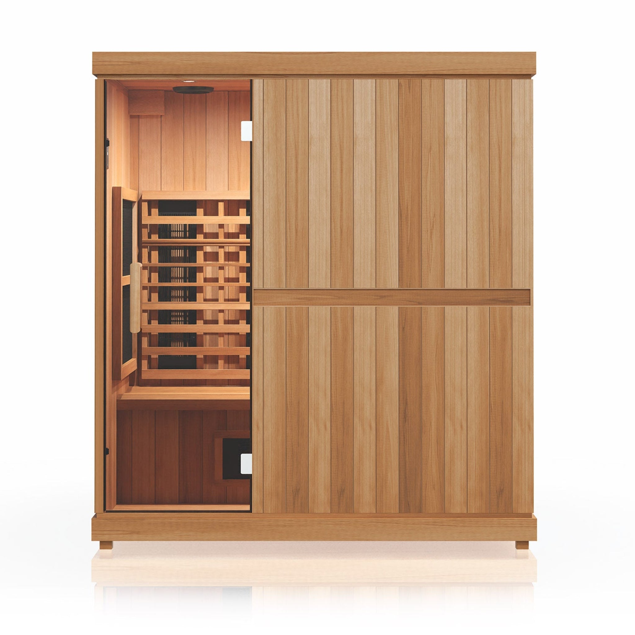 Finnmark FD-3 infrared sauna front view angle 2