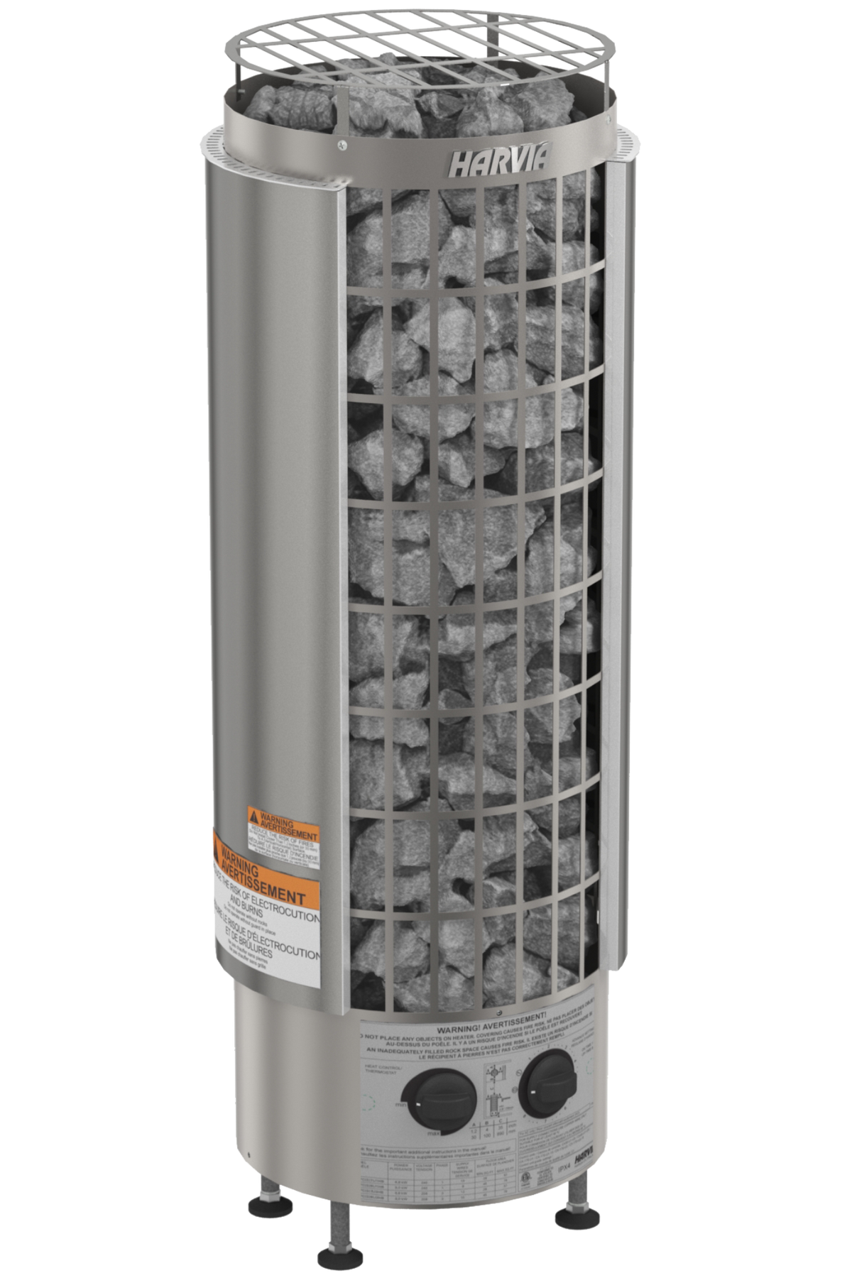 Harvia Cilindro Half PC60 6kW Sauna Heater | 240V 1-Phase | Built-In ...