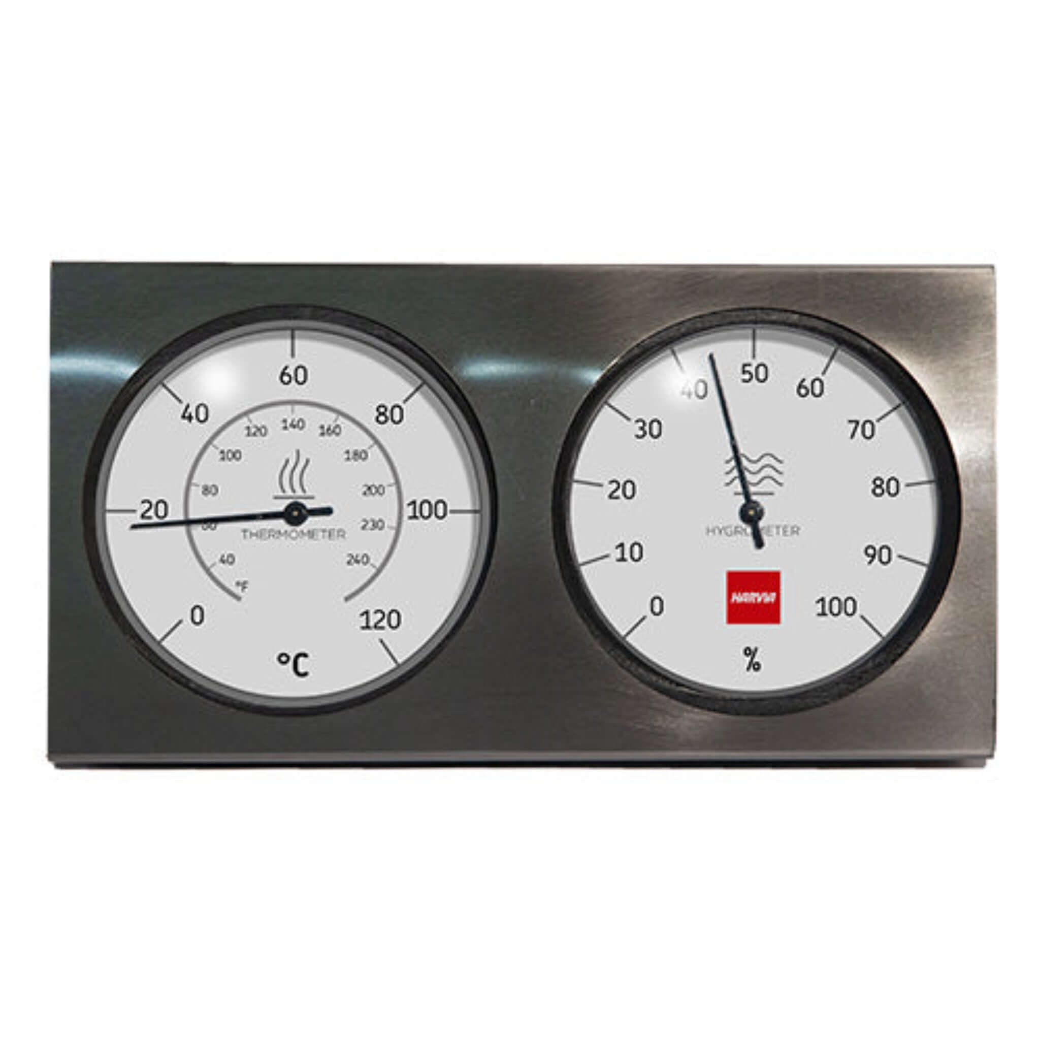 Harvia sauna accessory set — gauges - black