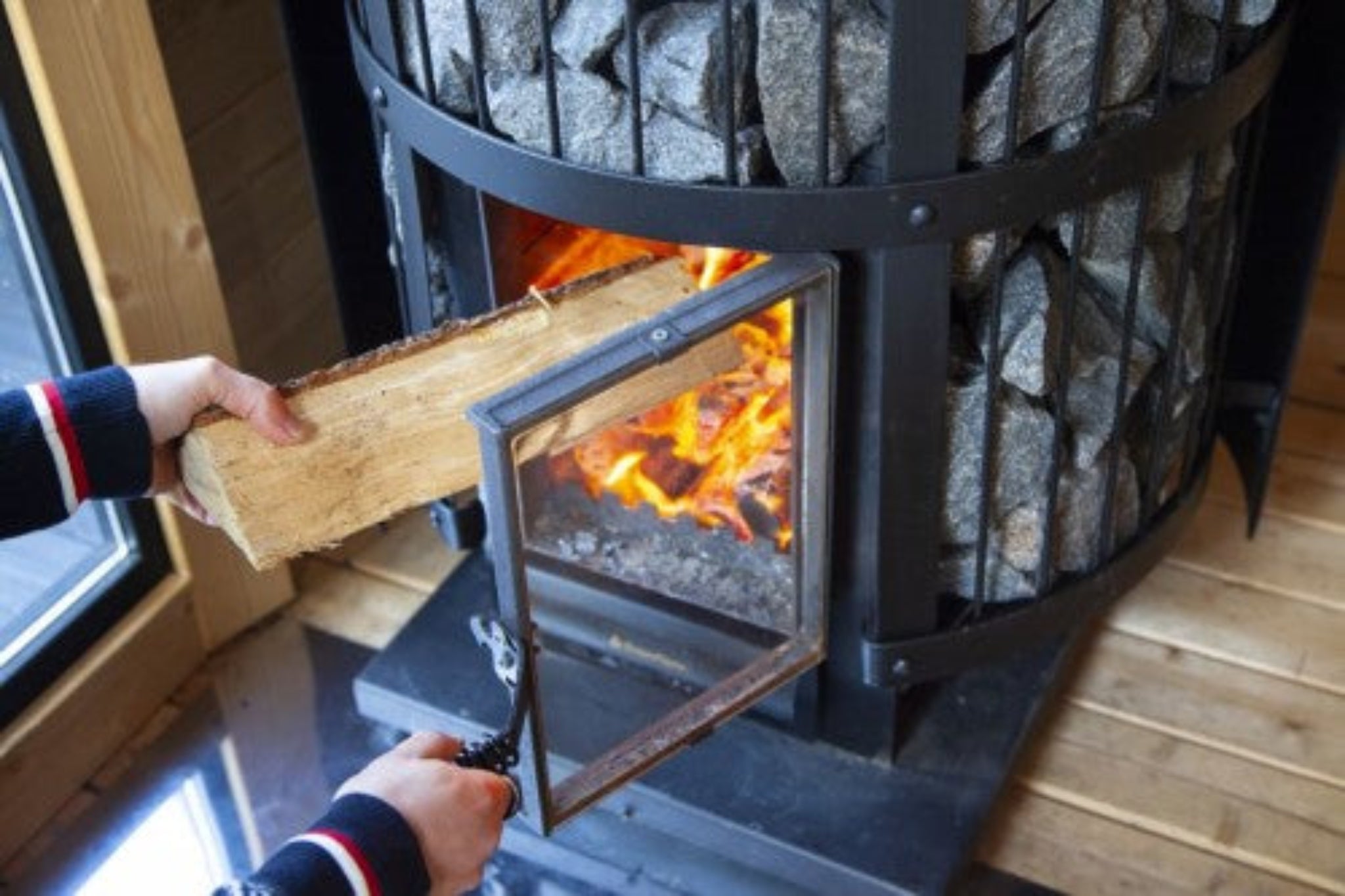 Harvia Legend GreenFlame WK200LD sauna stove — alternate detail view