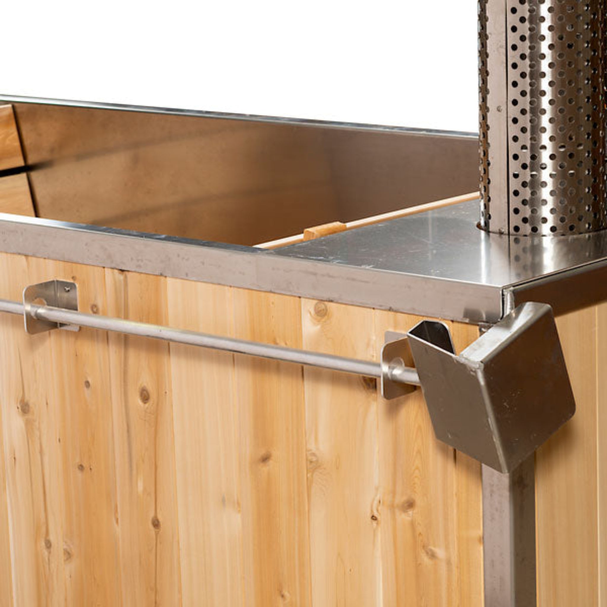 LeisureCraft Starlight hot tub internal wood-burning heater