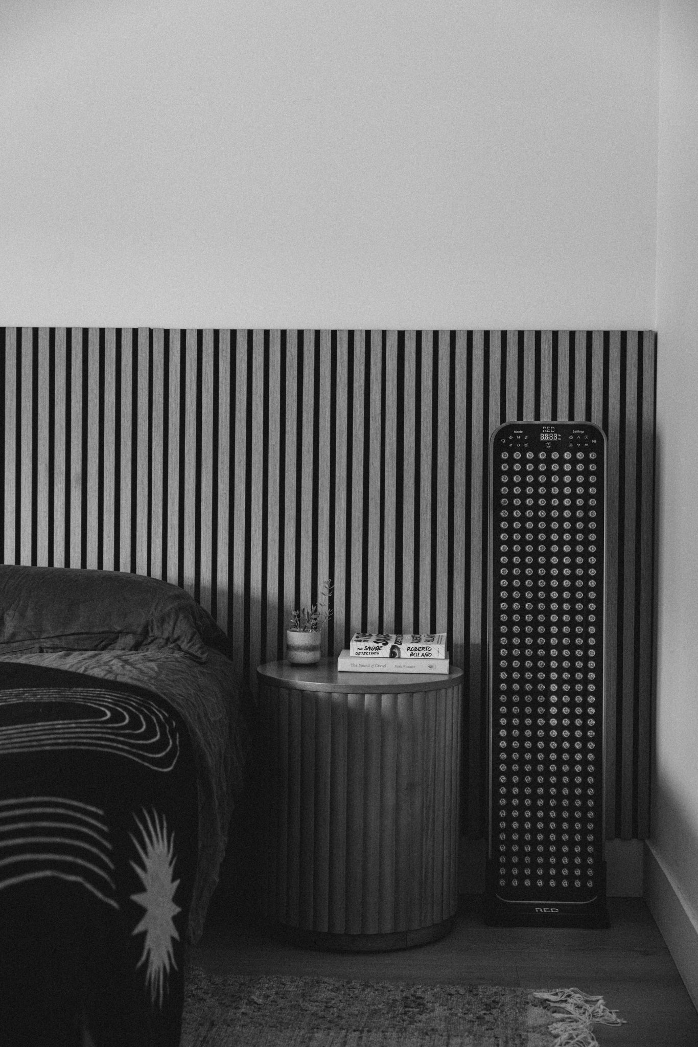 Renew Red Large Panel in bedroom