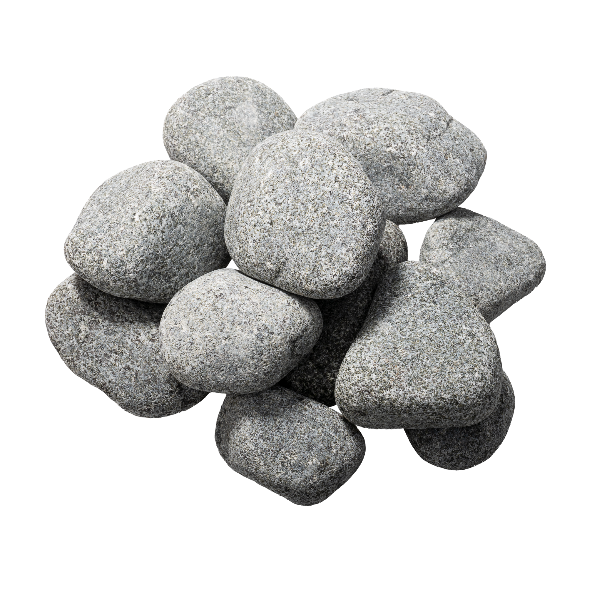 Stack of gray Saunum stones 