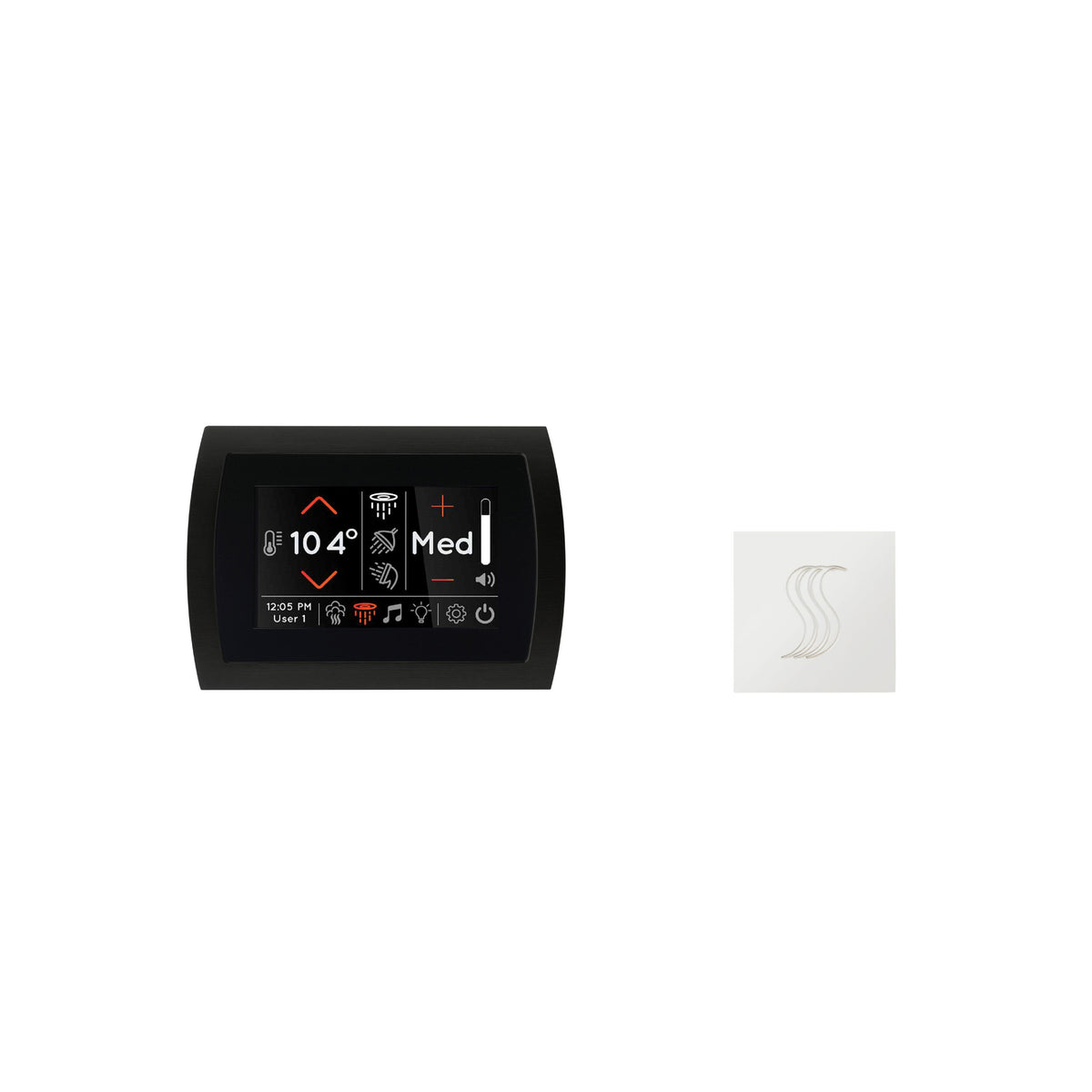 ThermaSol SignaTouch Steam Head Kit with 5" touchscreen display and SteamVection design.