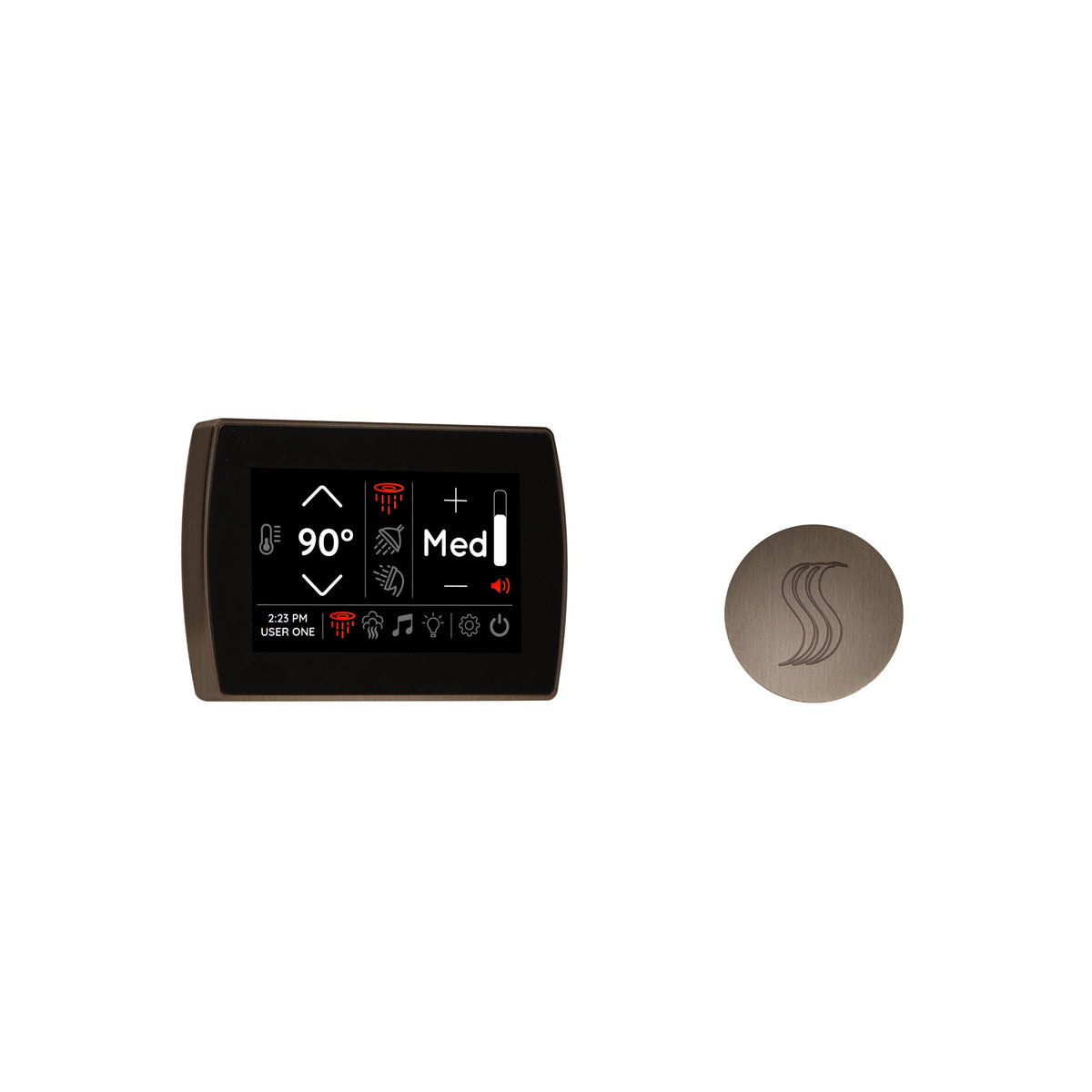 ThermaSol SignaTouch + SteamVection Steam Head Kit | 5" Touchscreen | 15 Finishes