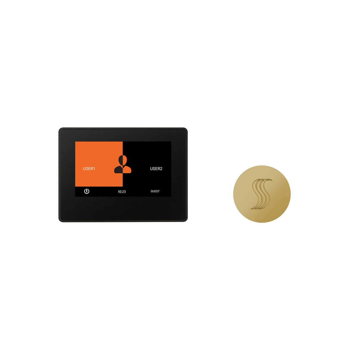 ThermaSol ThermaTouch2 + SteamVection kit — 7", Round, Polished Brass