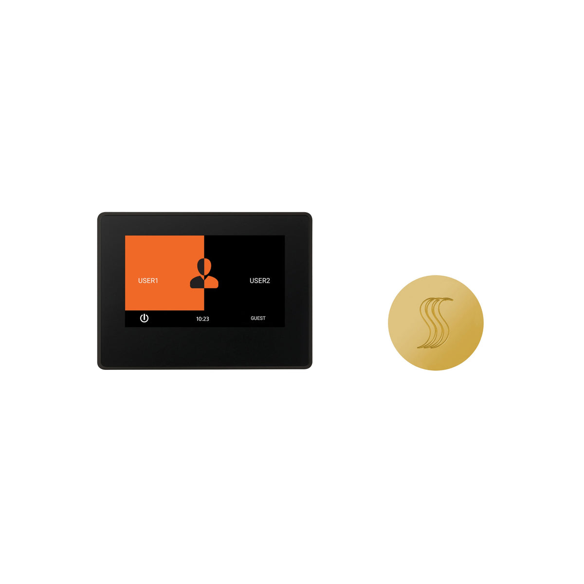 ThermaSol ThermaTouch2 + SteamVection kit — 7", Round, Polished Gold
