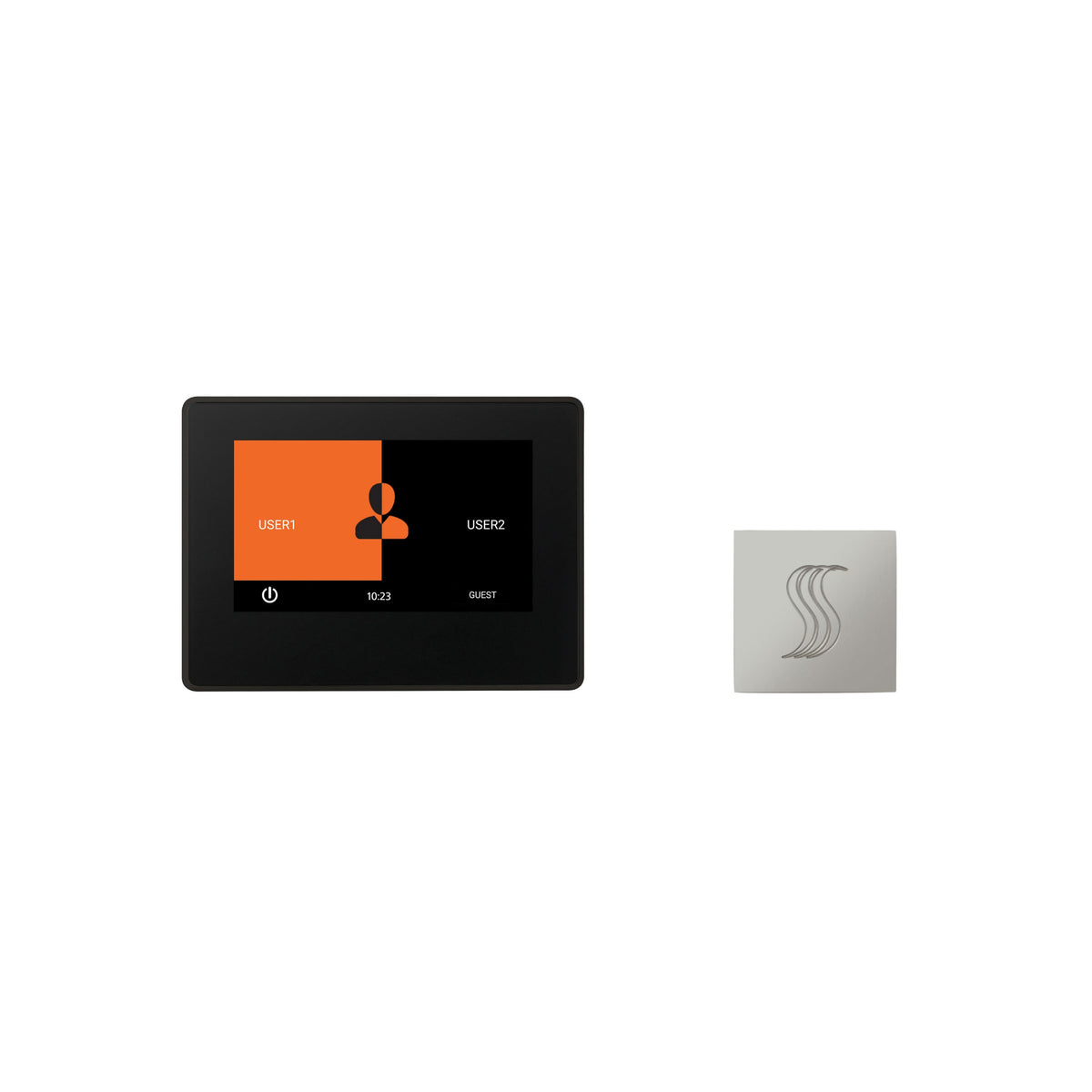 ThermaSol ThermaTouch2 + SteamVection kit — 7", Square, Polished Chrome